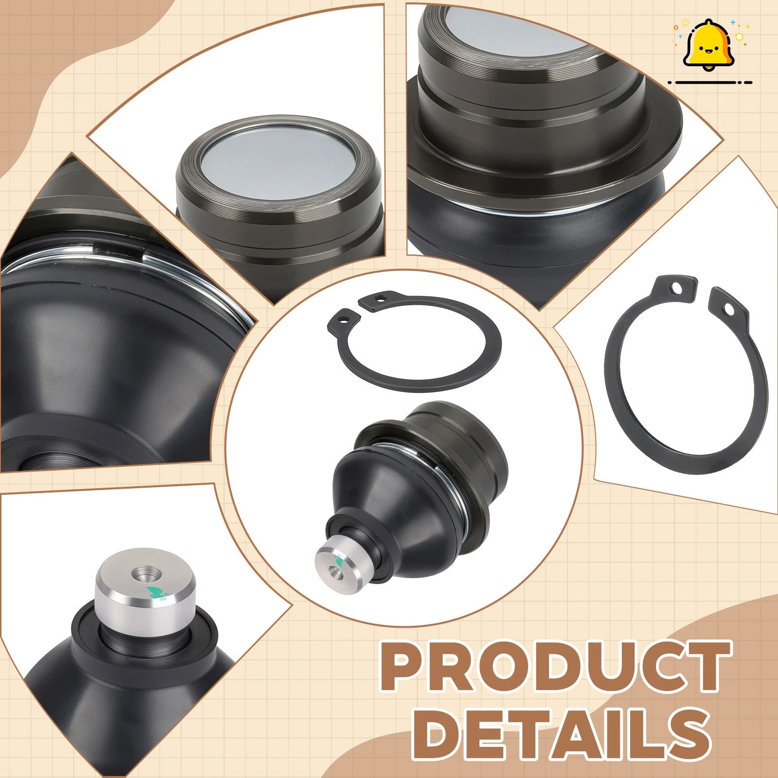 Upper & Lower Ball Joints for Suzuki Eiger 400 LTA400 2002–2007