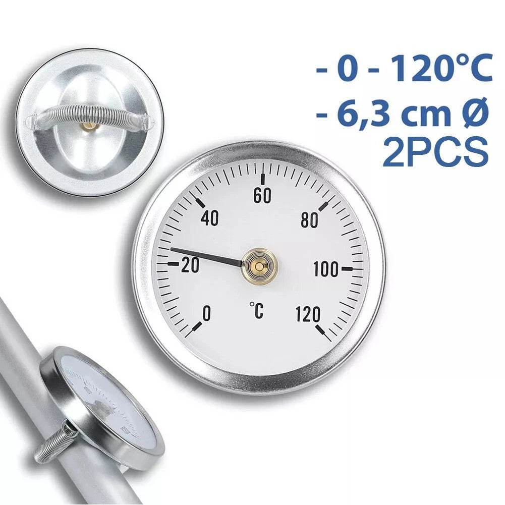 Clamp-on Tube Thermometer for Accurate Measurement (No Year Range)