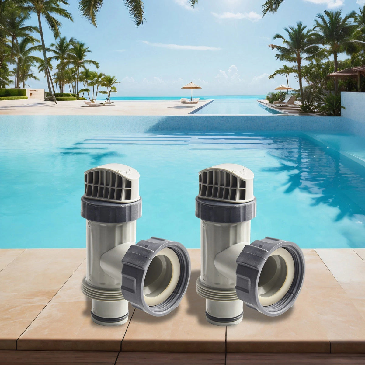 Plunger Valve Assembly for Intex Pool (Compatible with 10747)