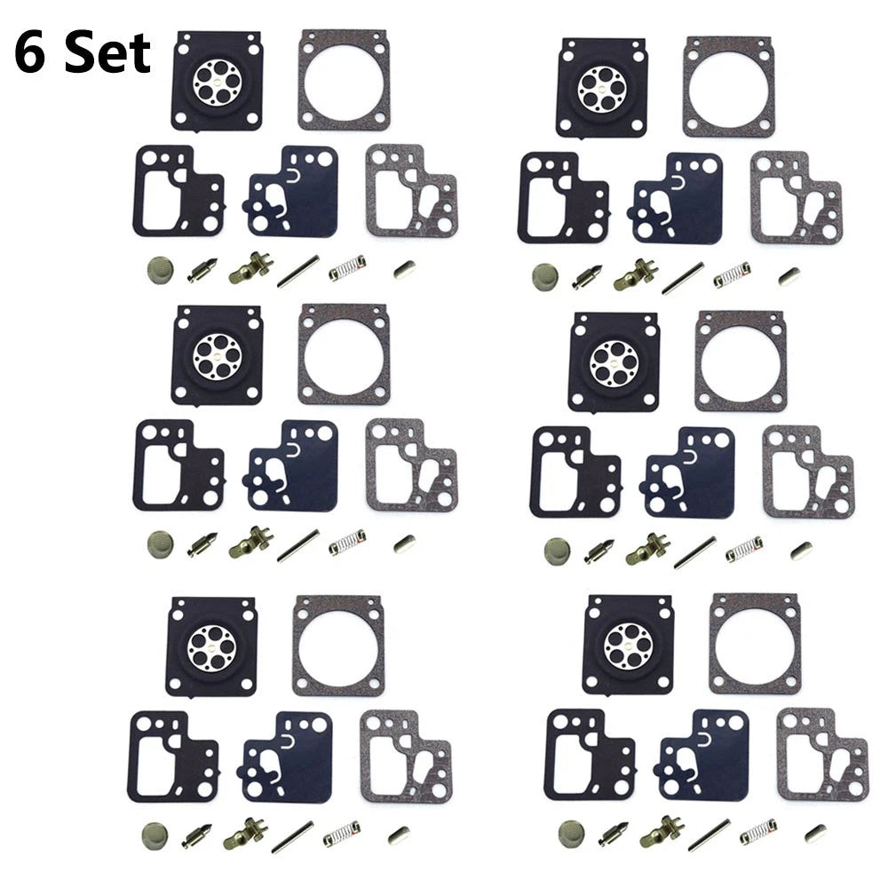 Set of 6 Carburetor Repair Kits for Stihl HS46 HS56 (RB-243 C1T-S195E-J)
