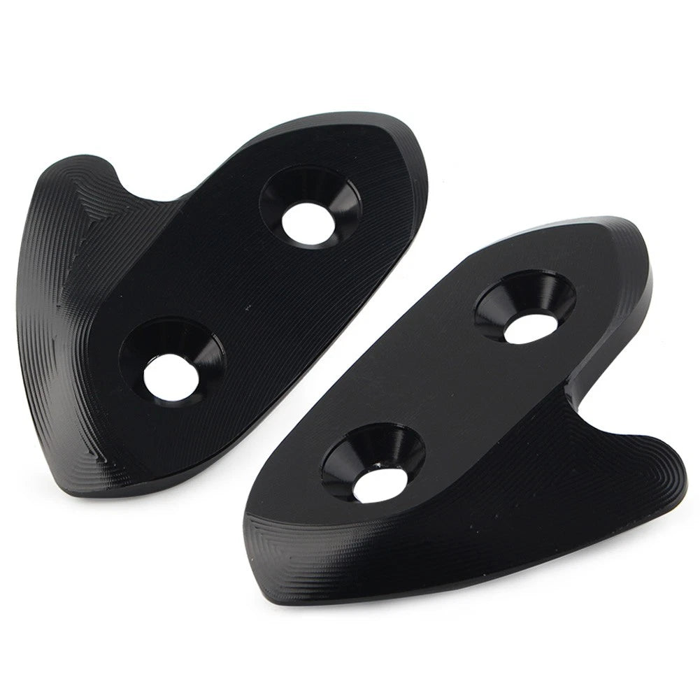 Rear View Mirror Block Off Base Plates for Yamaha YZF-R1 (2015–2019) Black