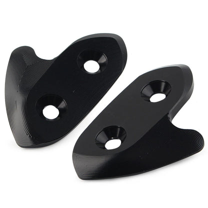 Rear View Mirror Block Off Base Plates for Yamaha YZF-R1 (2015–2019) Black