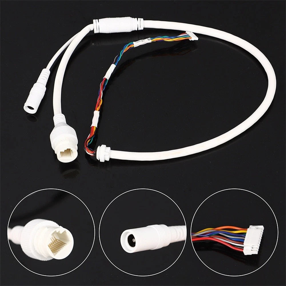 Ethernet LAN Cable for Security Camera Installation (10-pin, 10-core)
