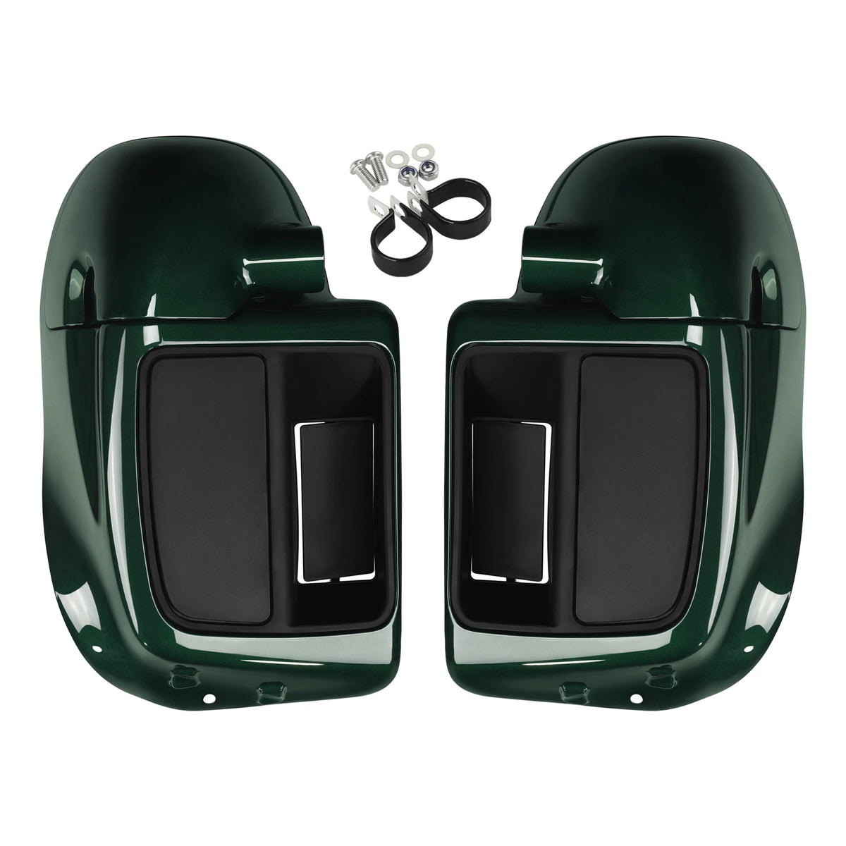 Lower Vented Fairings for Harley Electra Glide (2014–2025) Deep Jade Pearl