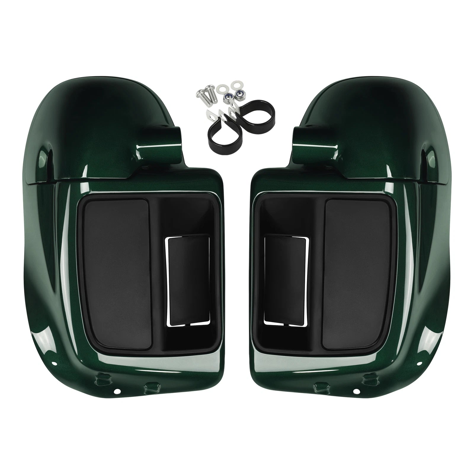 Lower Vented Fairings for Harley Electra Glide (2014–2025) Deep Jade Pearl