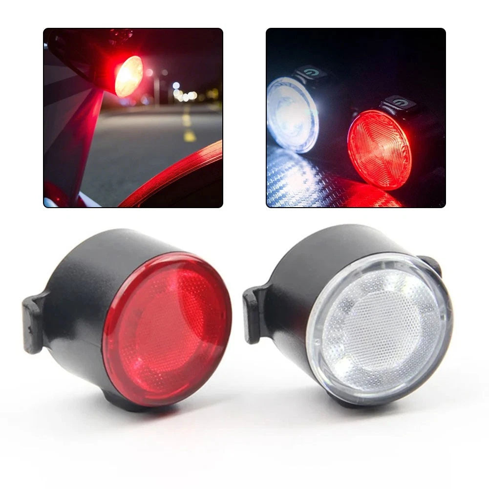 USB Rechargeable LED Bicycle Light Set Front Rear Waterproof Safety Lights