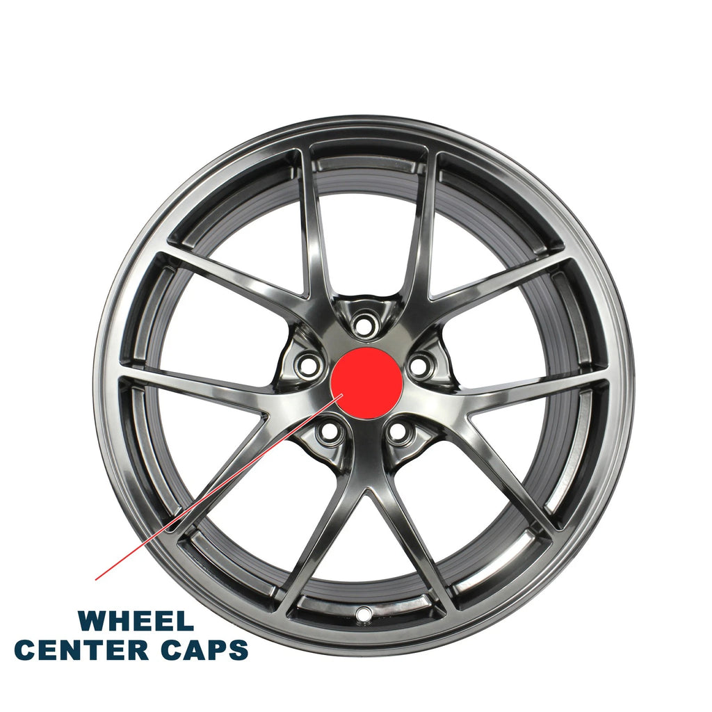 Wheel Center Caps for (68mm/2.68", Black, 1Pc)