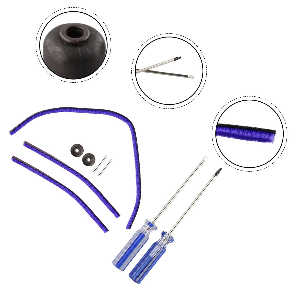 2X Rollers for Dyson V6 (2015–2019) - Soft Plush Strips