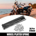 Bicycle Spokes Replacement Kit for Most Bikes 14G 226mm with Nipples (Qty 36)