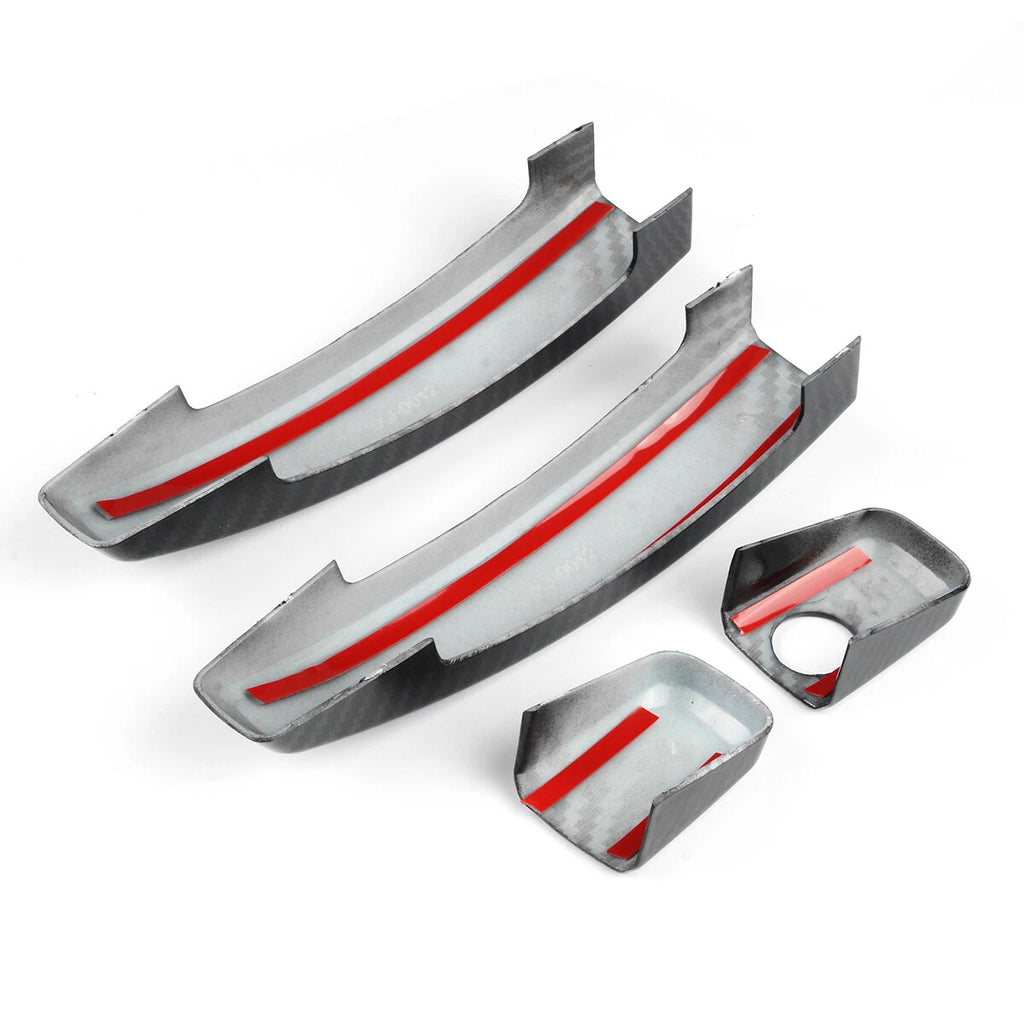 2X Carbon Look Door Handle Cover Trim for Chevrolet Camaro (2010–2015)