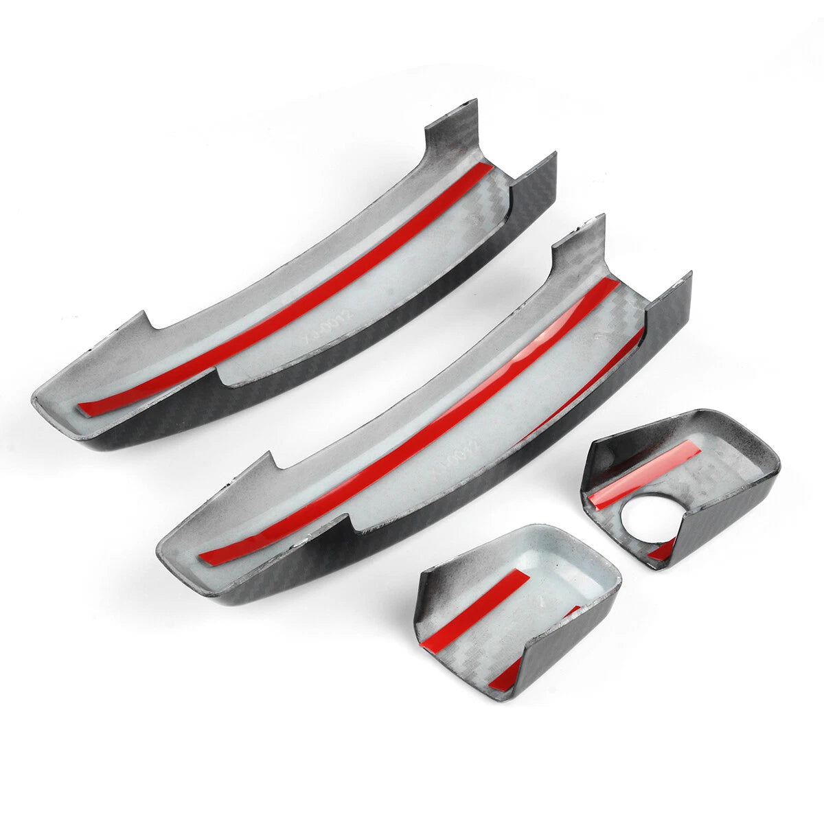 2X Carbon Look Door Handle Cover Trim for Chevrolet Camaro (2010–2015)