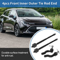 4pc Front Inner Outer Tie Rod End Link for Toyota RAV4 and Scion tC (2005–2018)