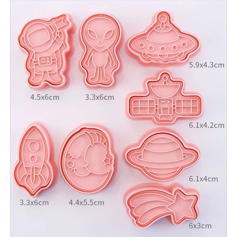 8 Piece Cookie Molds for Baking