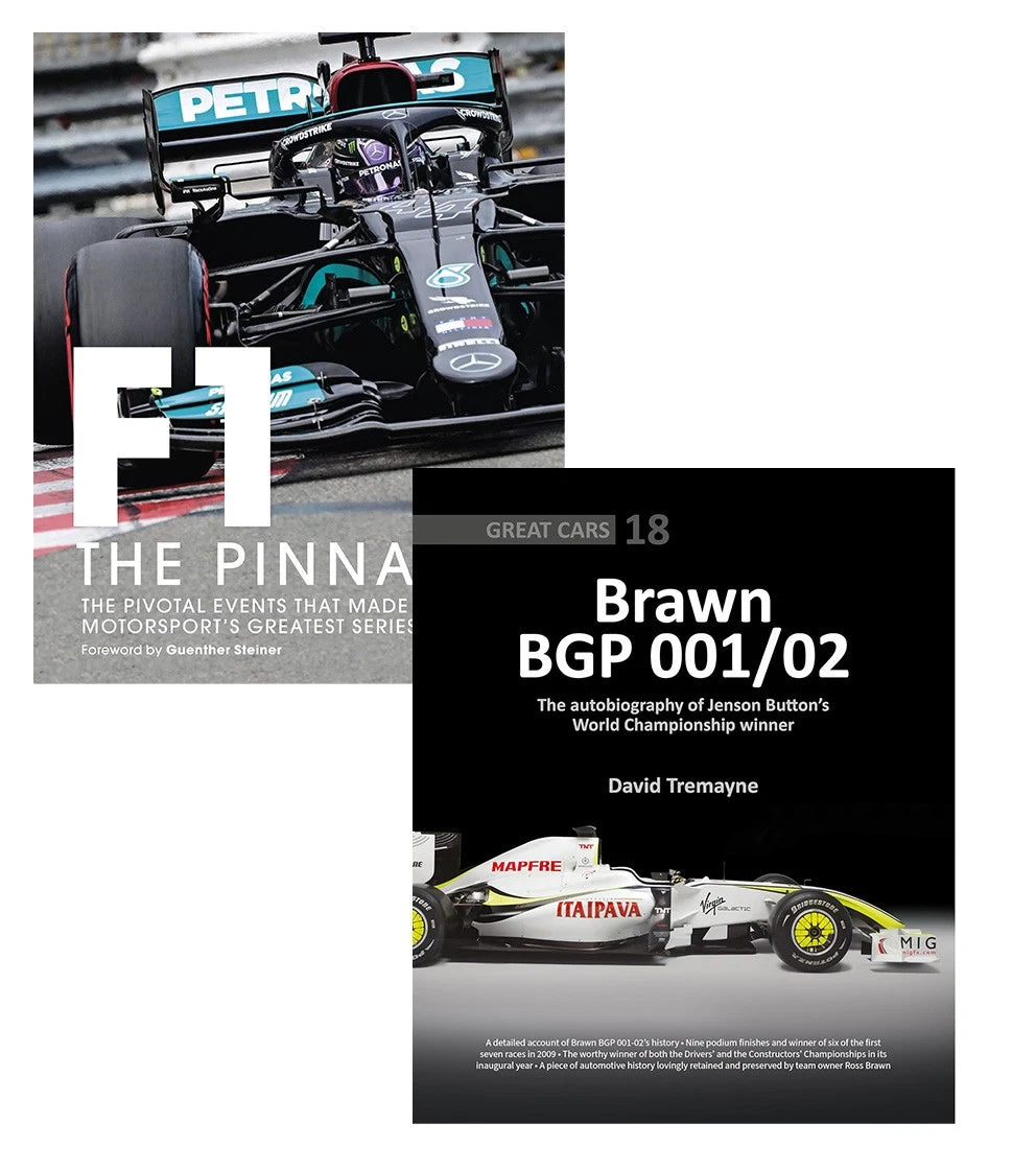 2X Brawn BGP 001/02 Formula One Book Set