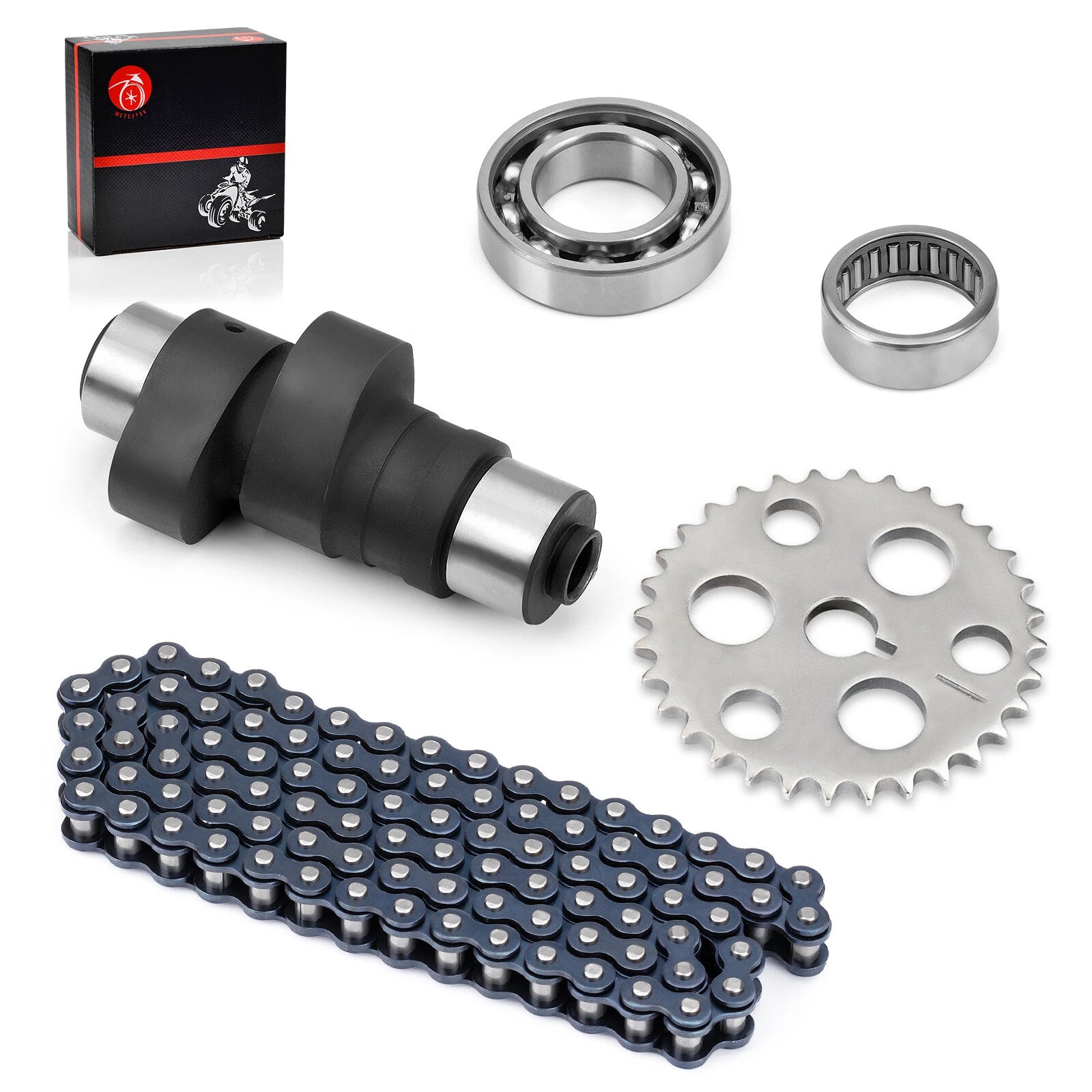Timing Cam Chain Gear Bearings Kit for Yamaha Warrior Wolverine Big Bear 350 (1993–2006)