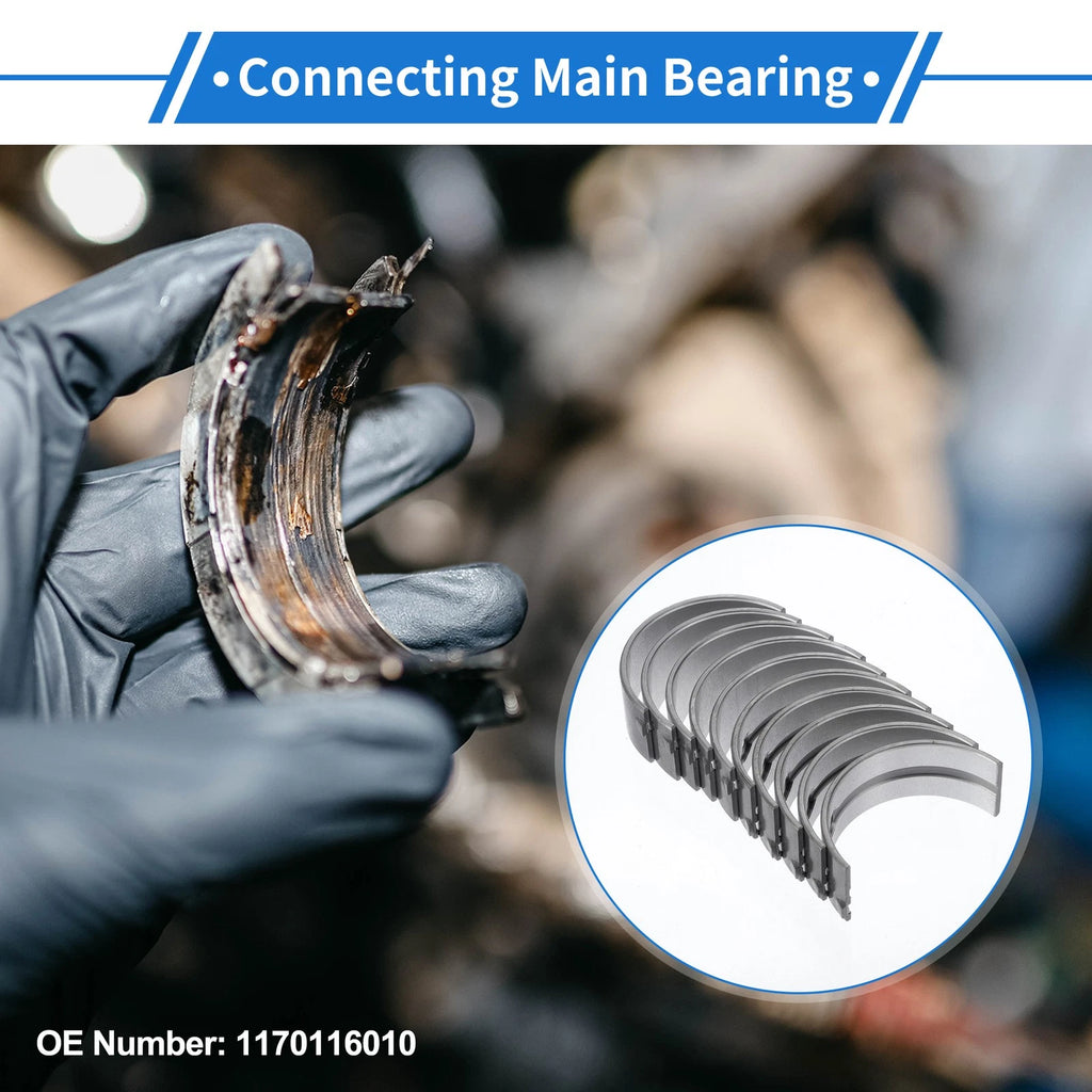 Main Bearing Set Replacement for Toyota Corolla E10 (1983–1997)