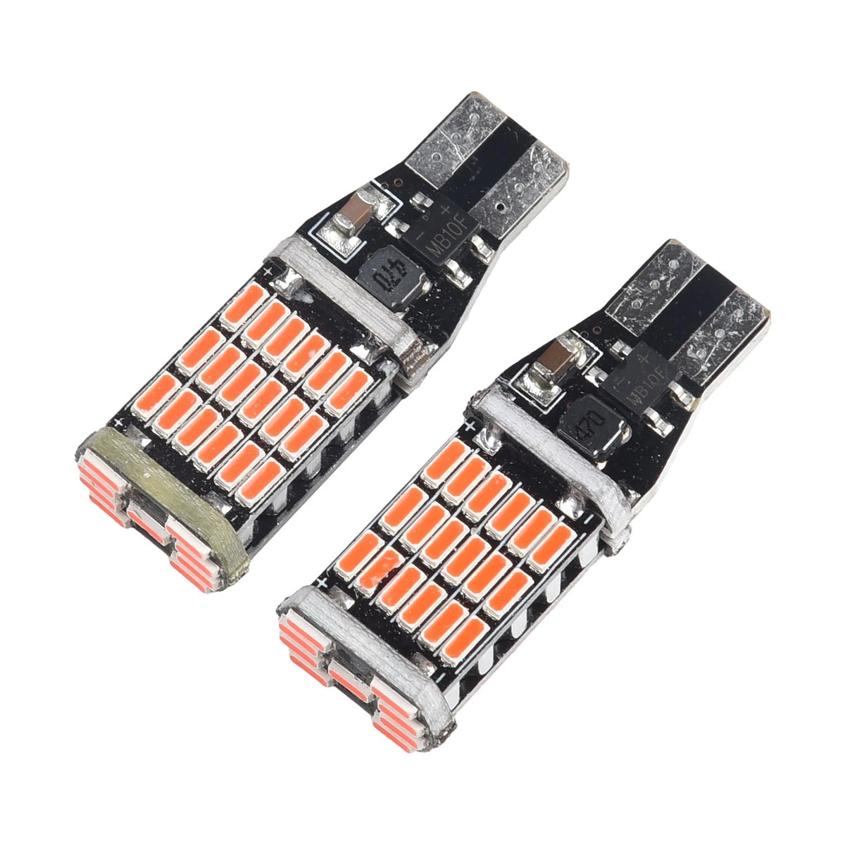 2pcs T15 Led Bulbs Reverse 45SMD W16W 4014 Accessory Back Bulb