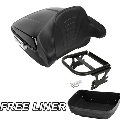 2X King Trunk Mount Rack Pad for Harley Touring Road Glide King (1997–2008)