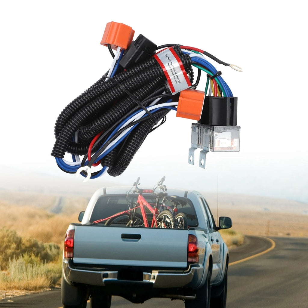 H4 Headlight Relay for High Temperature Resistance (Includes Fuse Protection)