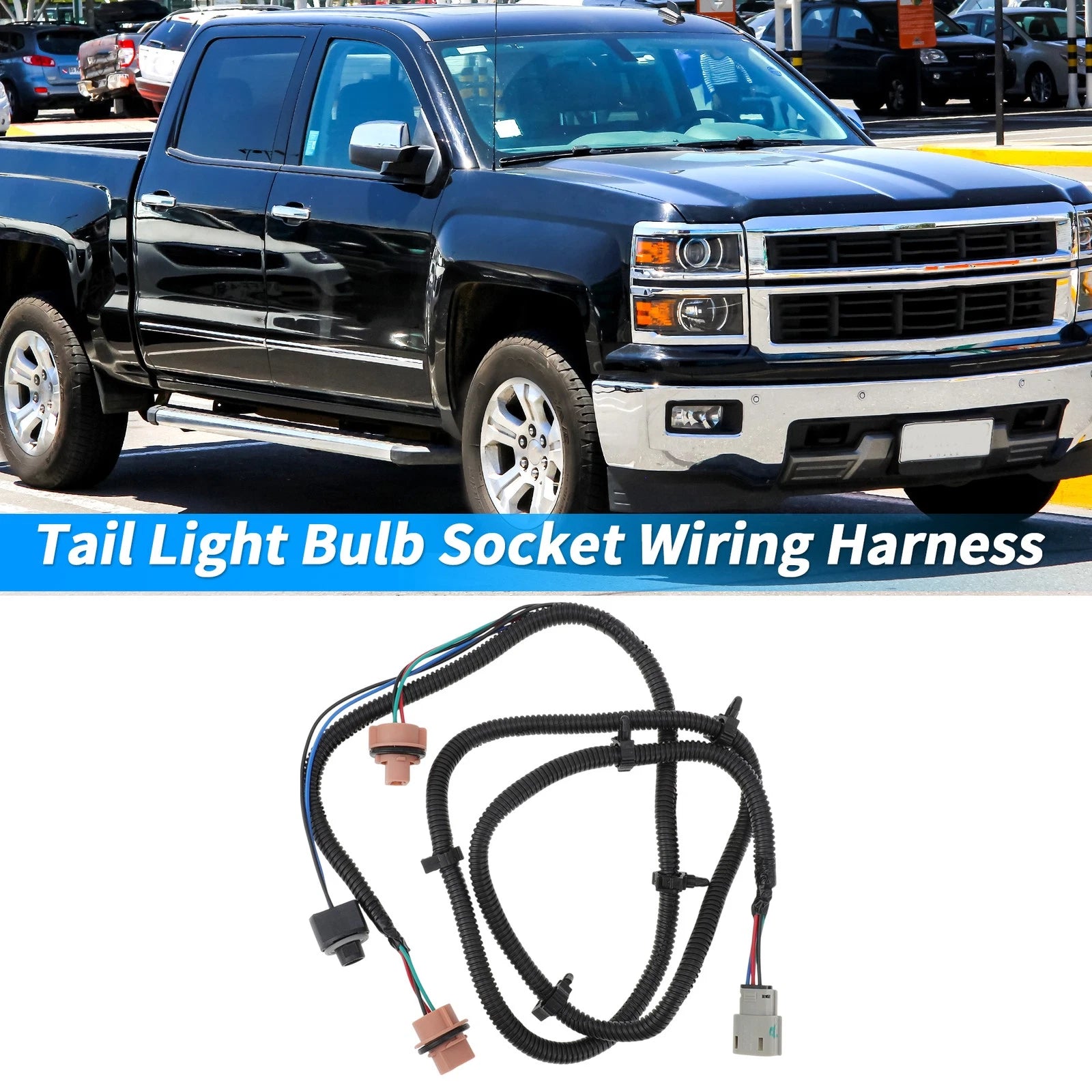 Passenger Side Tail Light Wiring Harness for Chevy Silverado 2500HD 3500HD (2007–2014)