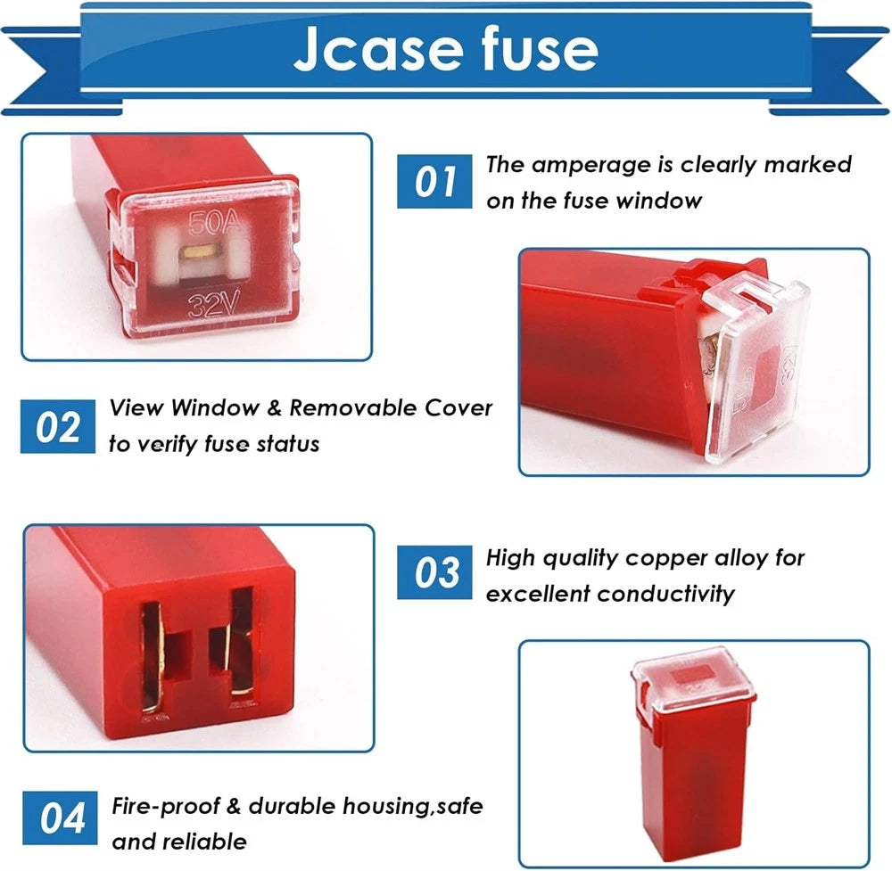 36Pcs Jcase Fuse Assortment Kit for Trucks Cars SUVs (Universal)