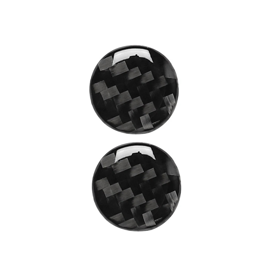 Carbon Fiber Inner AC Switch Button Cover Trim for Audi A6 A7 (2012–2018)