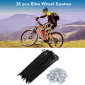 Bicycle Spokes Nipple Carbon Steel Replacement for Universal (12G 125mm)