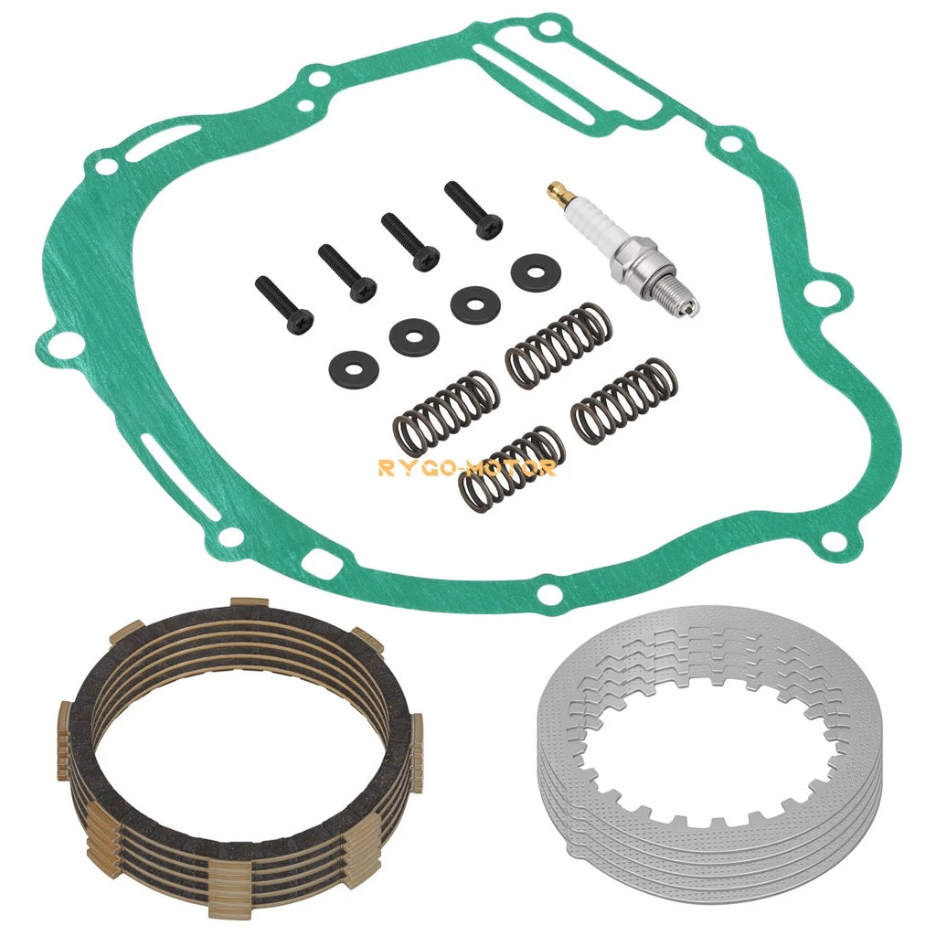 Clutch Friction Steel Plates w/Gasket for Yamaha TT-R125 (2000–2023)