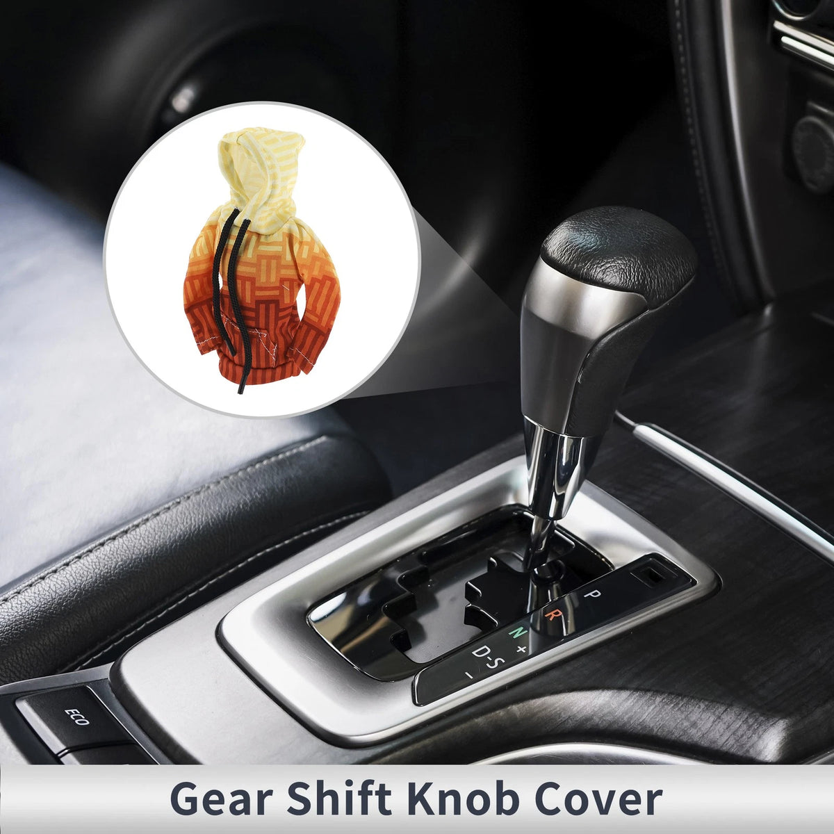 Gear Shift Knob Cover for Universal Vehicles (Yellow, Orange Gradient)