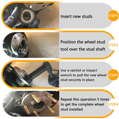 Wheel Stud Installer Tool for Truck Tire Bolts (22800)