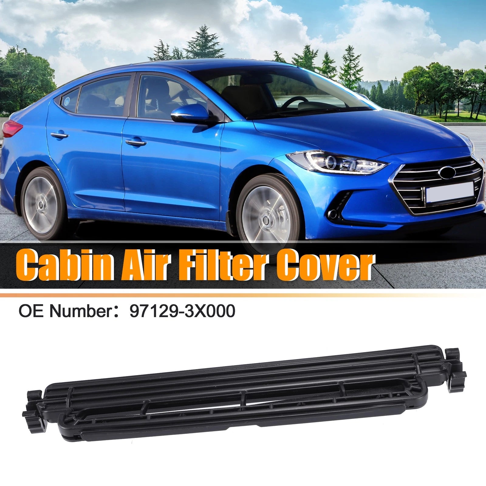 Cabin Air Filter Access Cover for Hyundai Elantra (2011–2017)