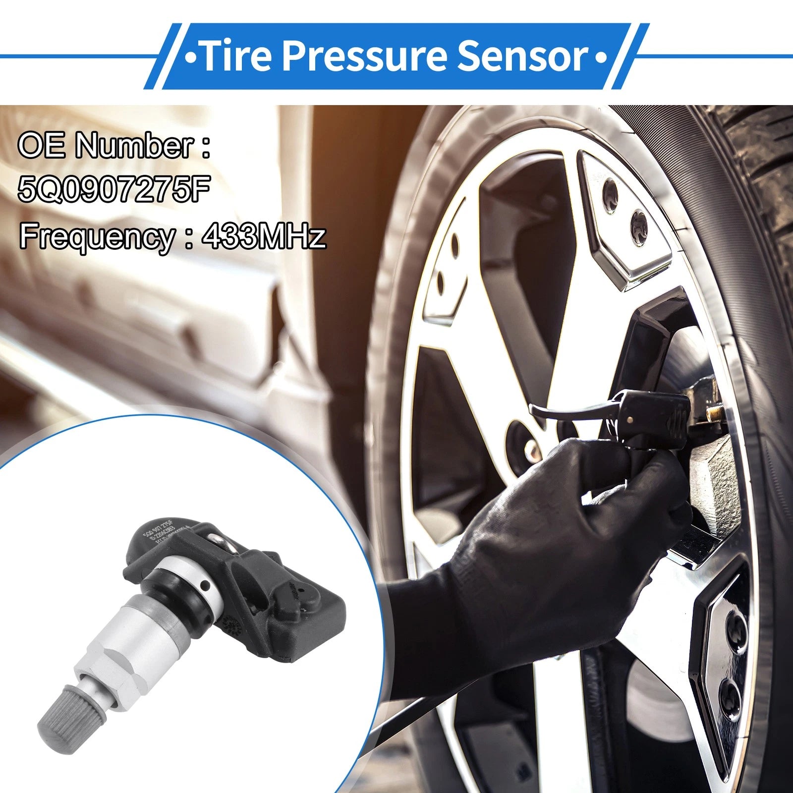 Tire Pressure Sensor OEM Replacement for Volkswagen Touareg (2015–2018)