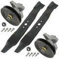 Deck Spindle Pulley & Blade Replacement for MTD Toro Cub Cadet Ryobi 42"