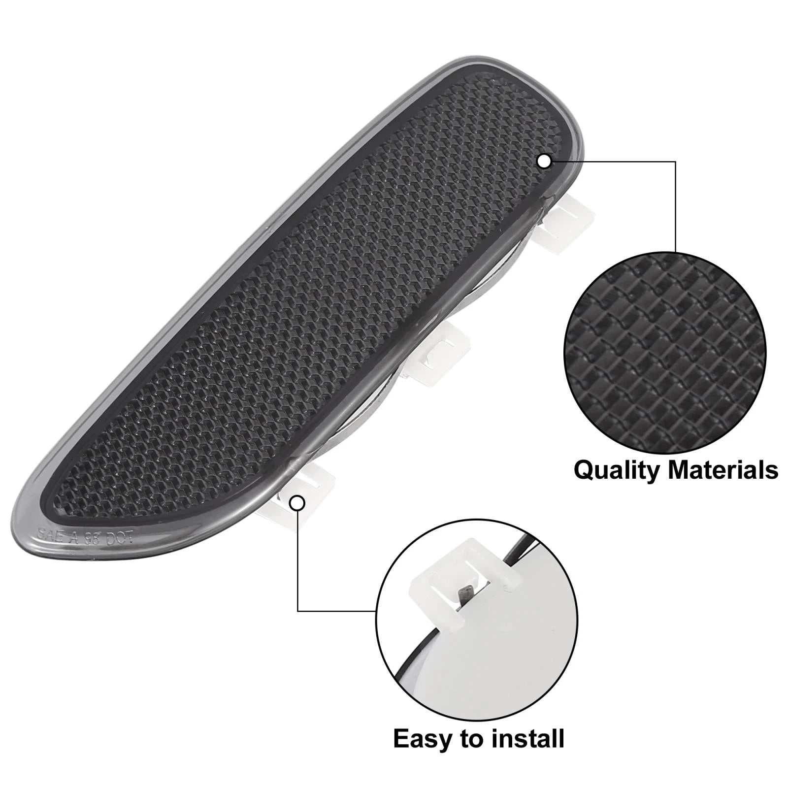 Front Bumper Reflector Replacement for BMW 325Ci E46 (2001–2005)