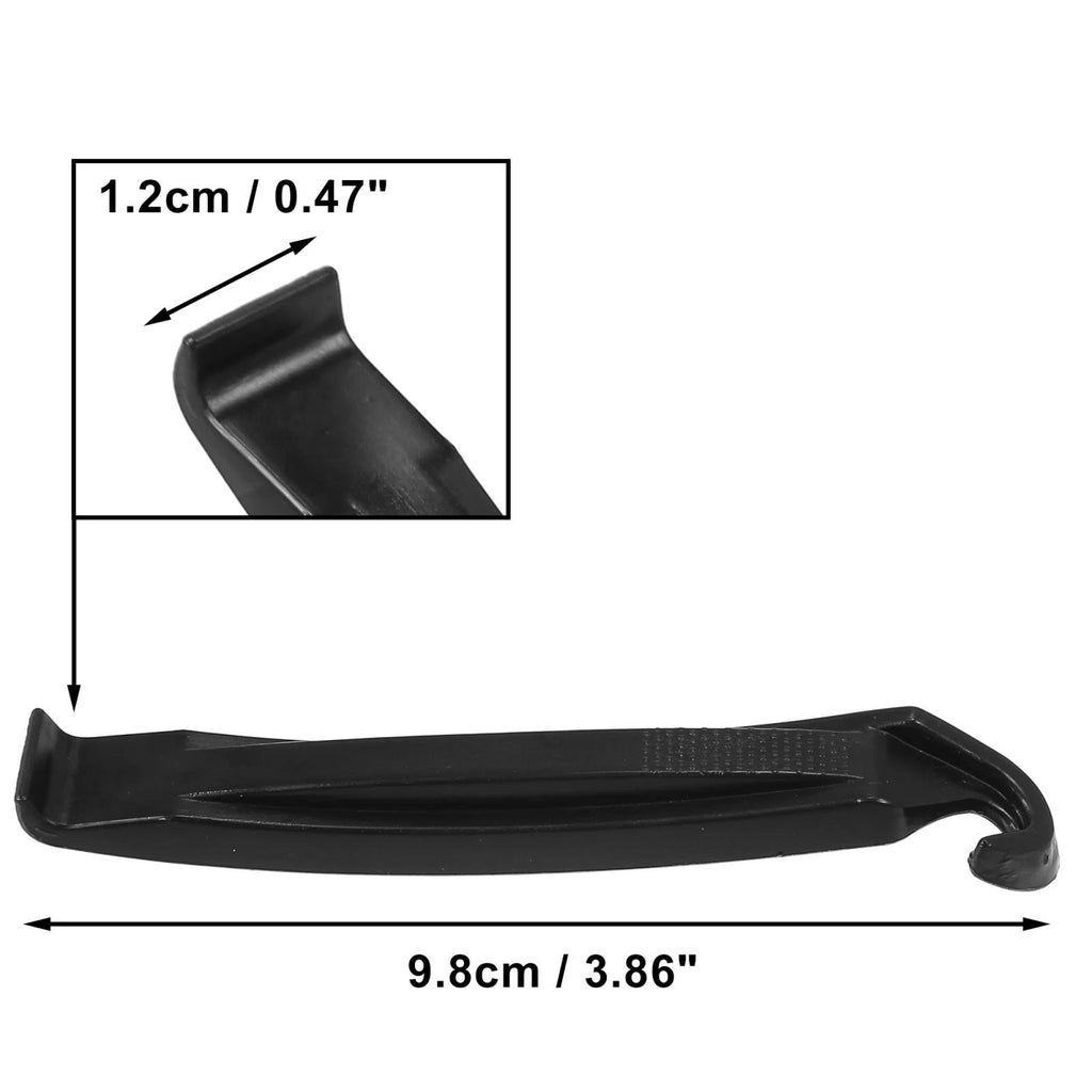 2pc Tire Repair Tool Lever Set for Bicycle Small Nylon Tyre (Black)