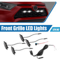 Front Grille LED Light Set for Toyota RAV4 (2019–2022) White LED Black