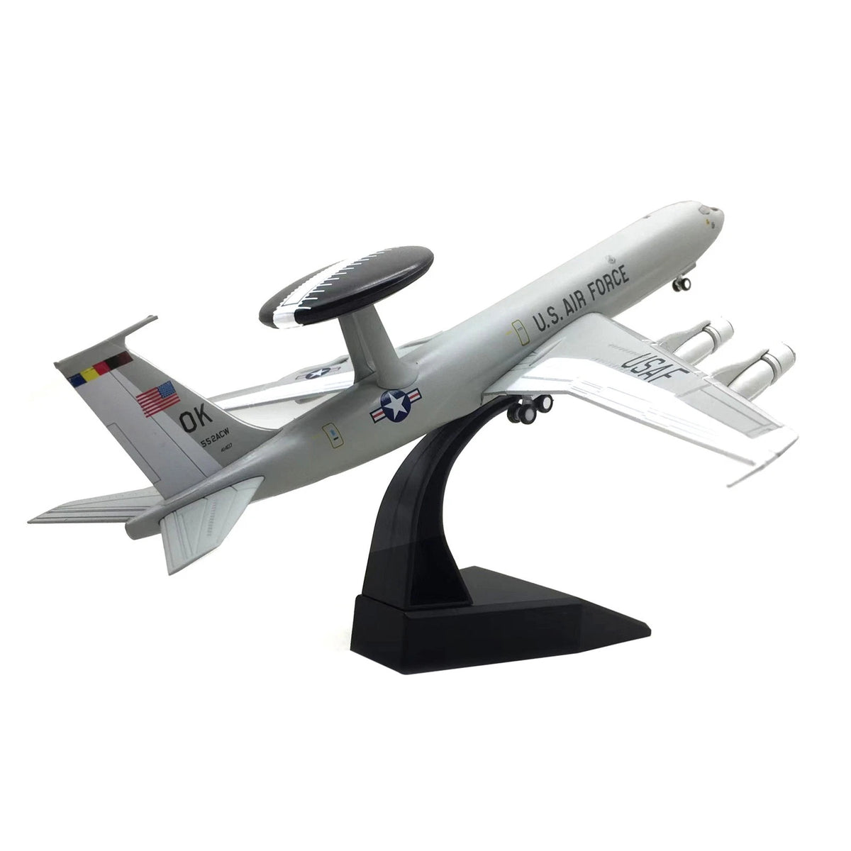 1/200 Scale E-3 Sentry AWACS Model Plane Static Display