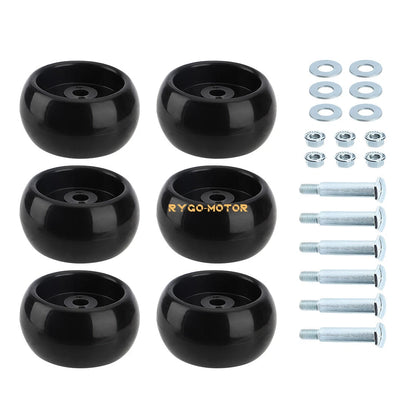 Set of 6 Deck Wheels for Ferris Simplicity Snapper (1714760, 210-043, 12060)