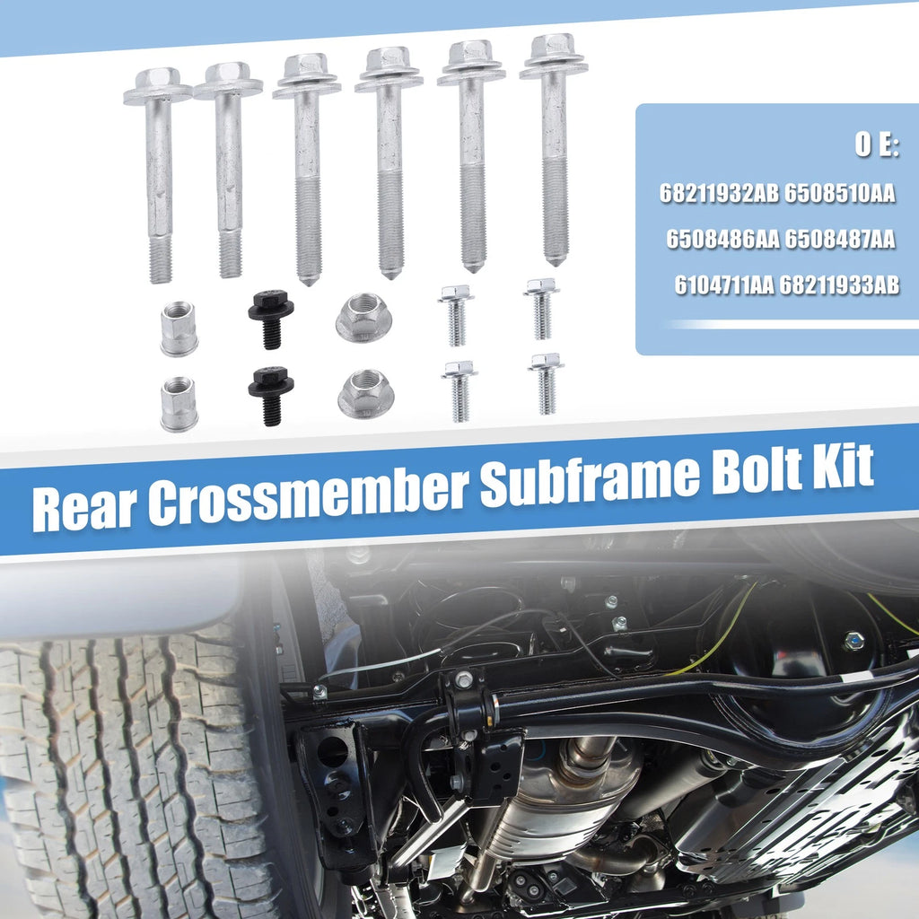 Rear Crossmember Subframe Bolt Replacement Set for Jeep Compass Patriot (2007–2017)