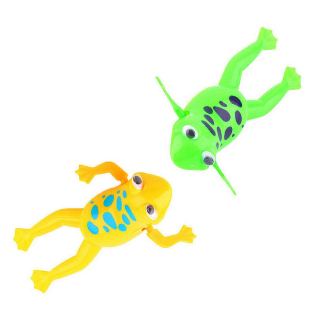 2X Clockwork Wind-Up Bath Frog Toy for Kids
