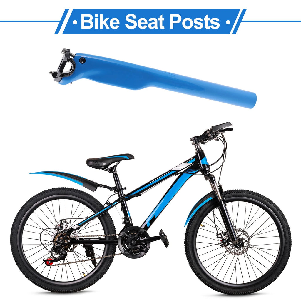 Bike Seat Post 31.6mm x 350mm Adjustable Angle Replacement for Universal
