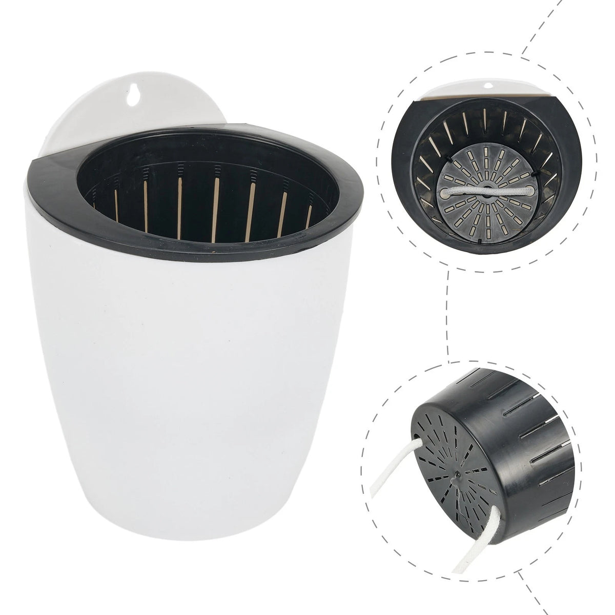 Self-Watering Flower Pot for Outdoor Use