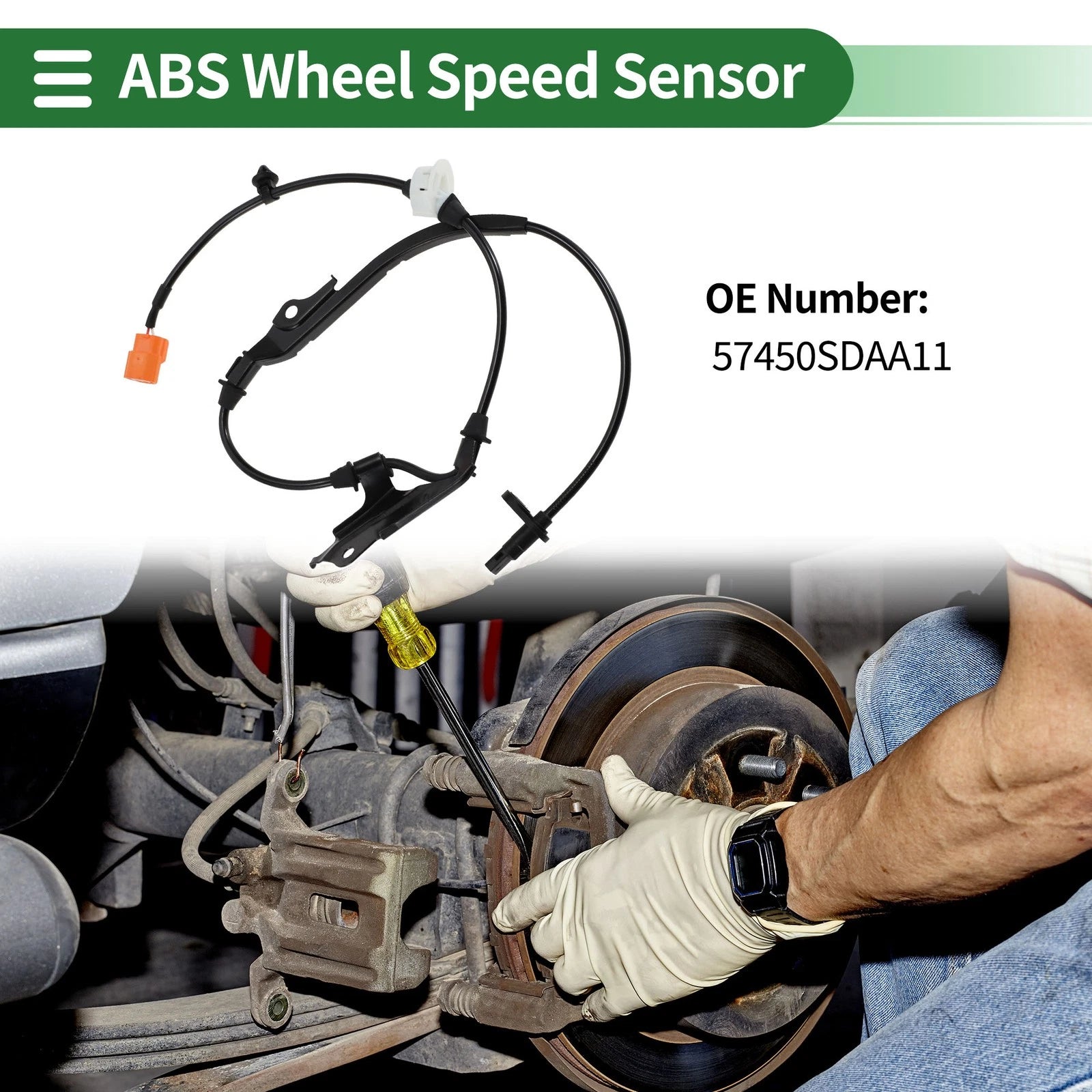 ABS Wheel Speed Sensor Replacement for Honda Accord 2 Door (2006–2007)