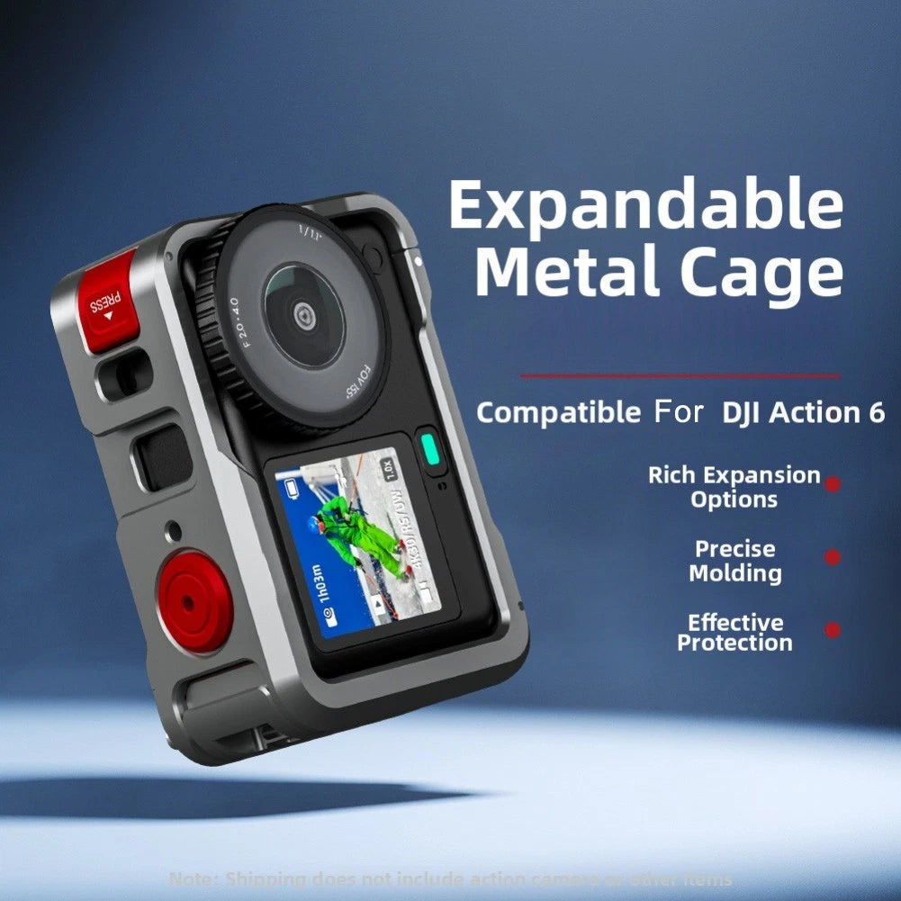 Protective Metal Cage for DJI Action 6 Camera (2023)