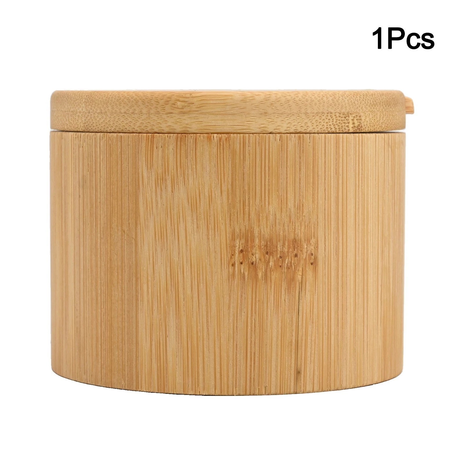Salt Cellar with Magnetic Lid and Scoop Tool for Kitchen Use