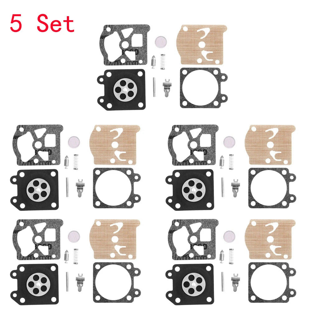 5X Carburetor Rebuild Kit Diaphragm Gasket for Chainsaw 4500 5200 5800