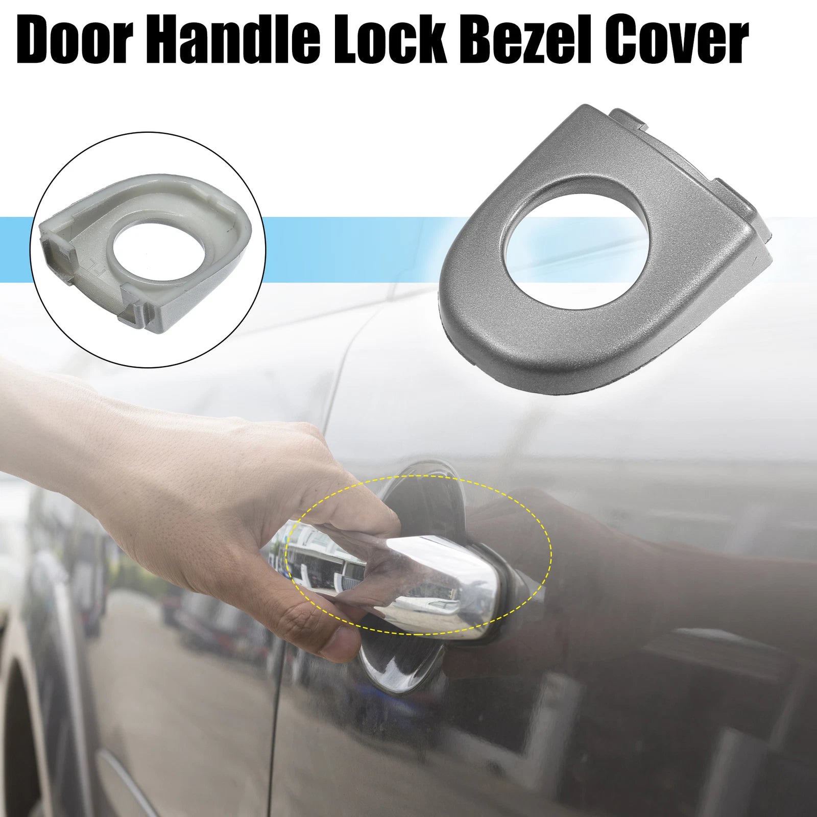 Front Left Exterior Door Handle Lock Cover Cap for Volkswagen Jetta (2011–2018)