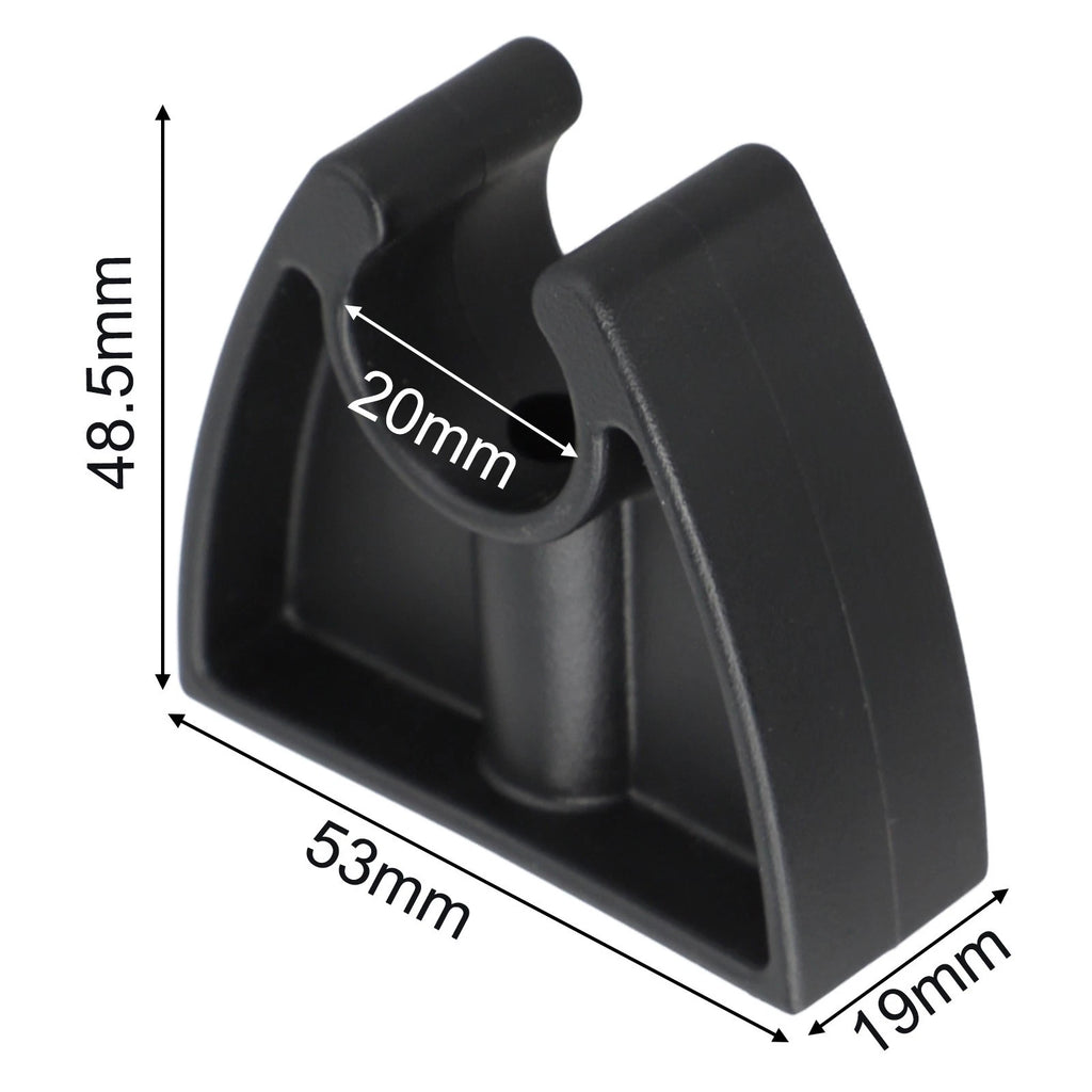 2pcs Boat Pole Clips for Securing Marine Lights and Equipment Stability