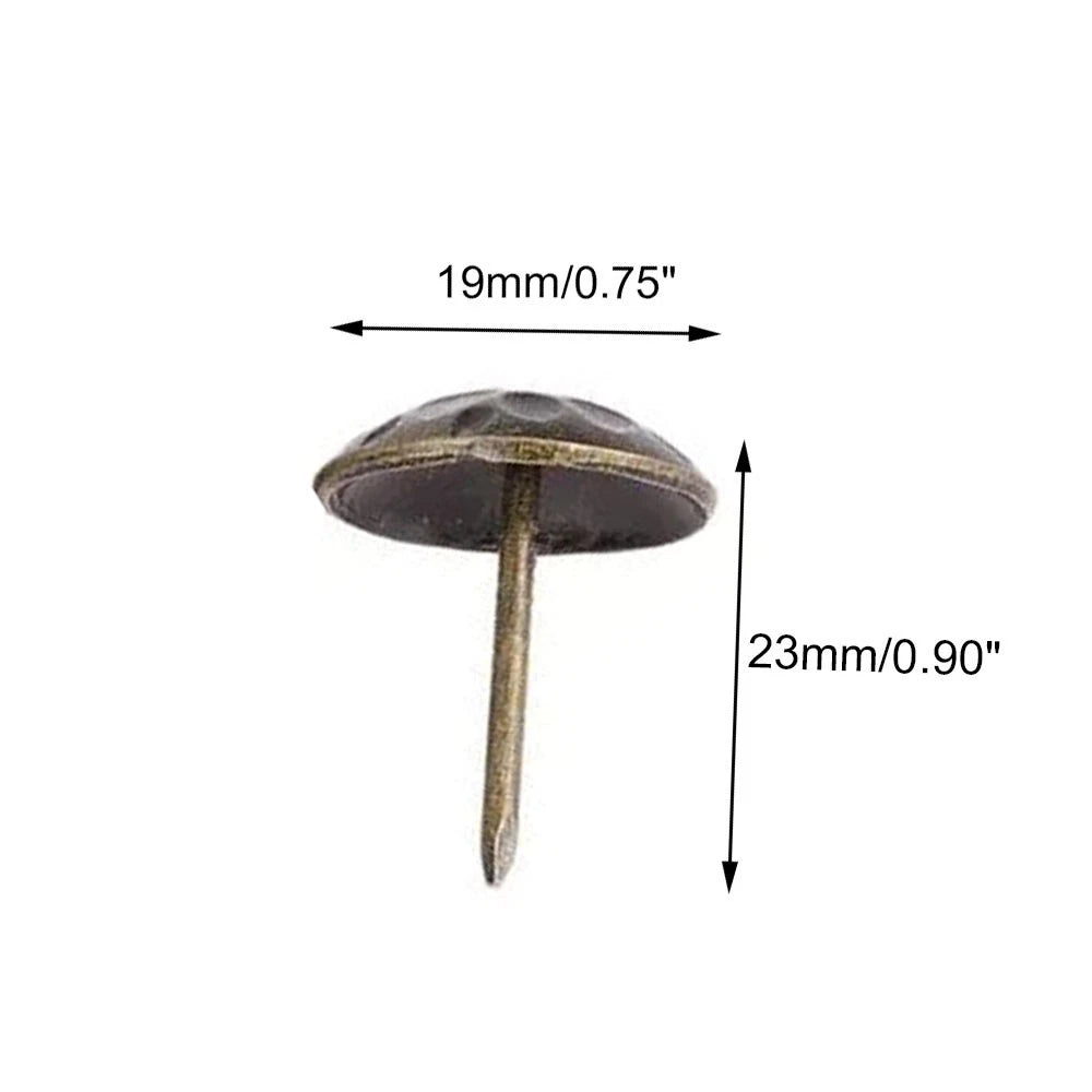 20Pcs Antique Bronze Upholstery Nails for Sofa Craft Decor