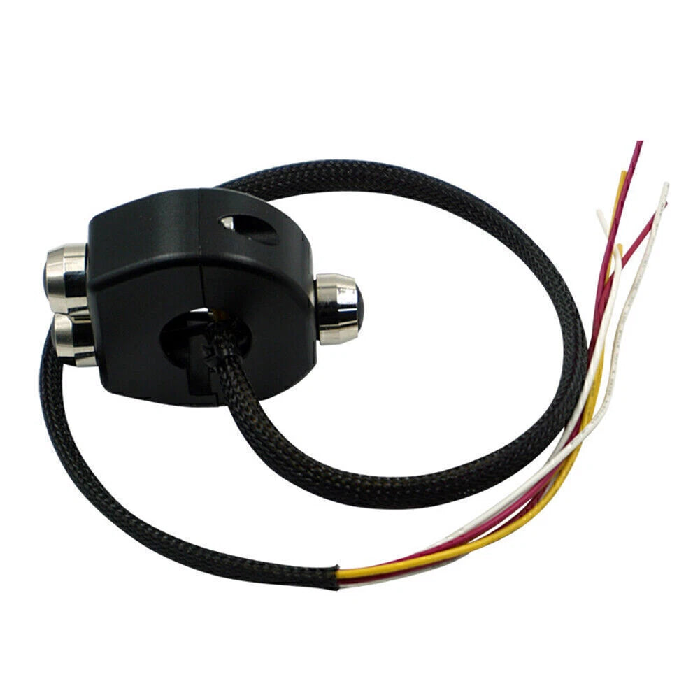 7/8" CNC Motorcycle Handlebar Black Switch for